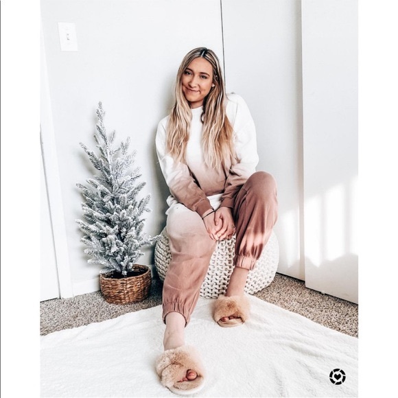 NWT Wild Fable Dip Dyed Ombré Oversized Pullover Sweatshirt